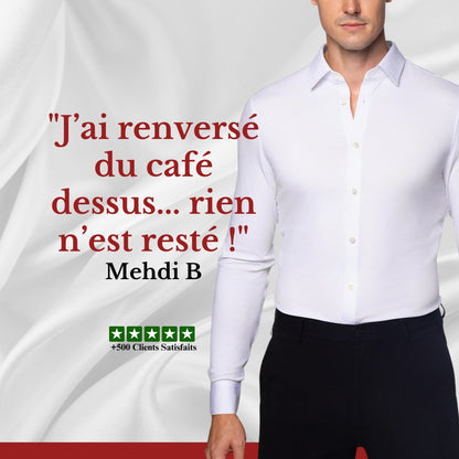 Chemise Stretch AMANY - Blanc Neige
