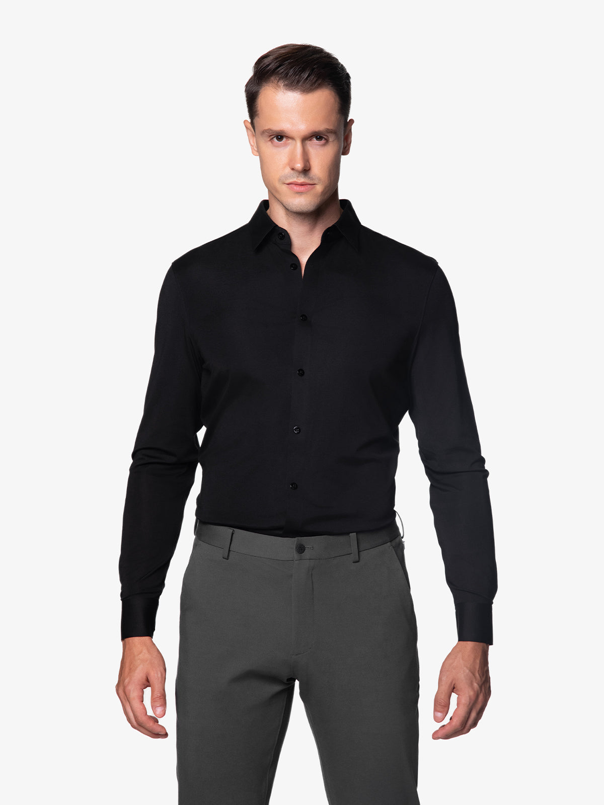 Chemise Stretch AMANY - Noir Nuit