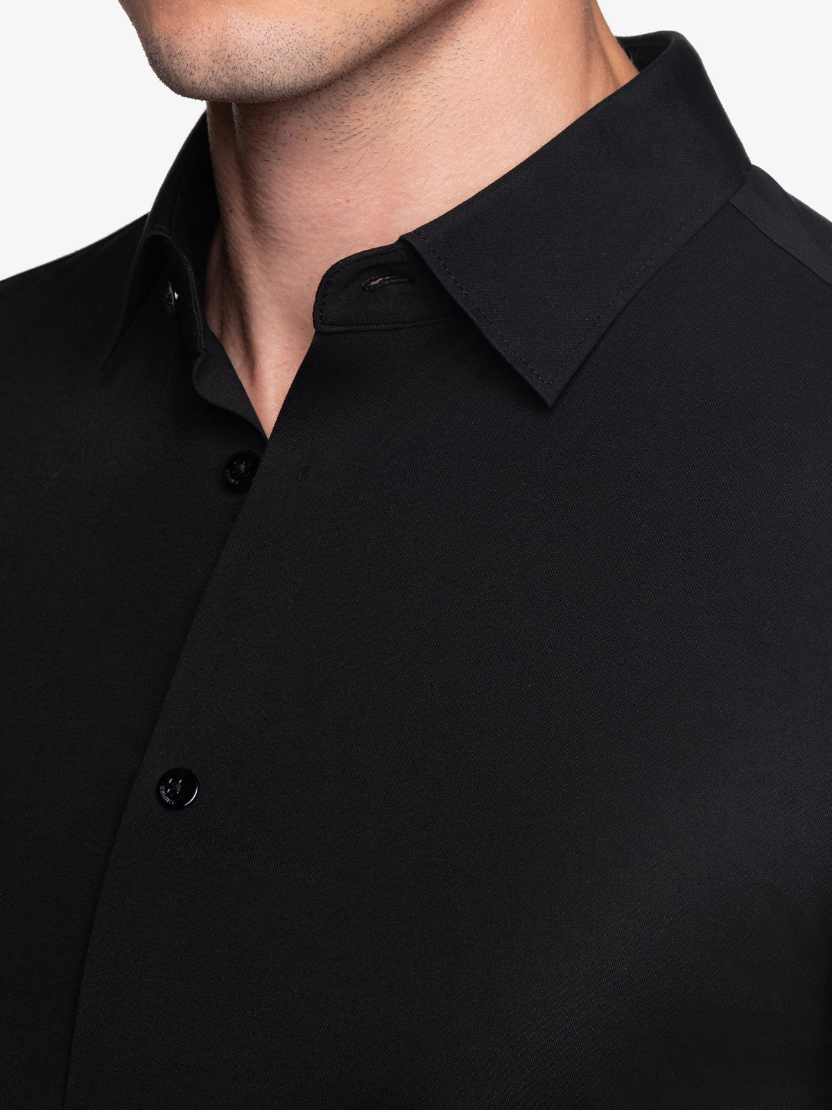 Chemise Stretch AMANY - Noir Nuit