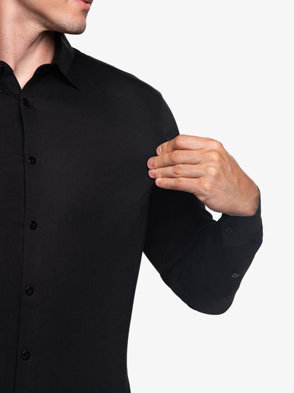 Chemise Stretch AMANY - Noir Nuit