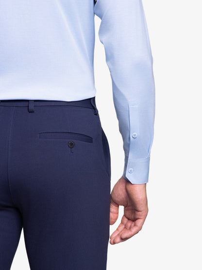 Chemise Stretch AMANY  - Bleu Clair Ciel